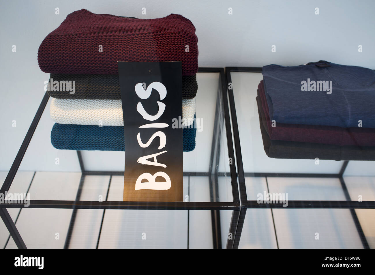Basics clothing range Stock Photo