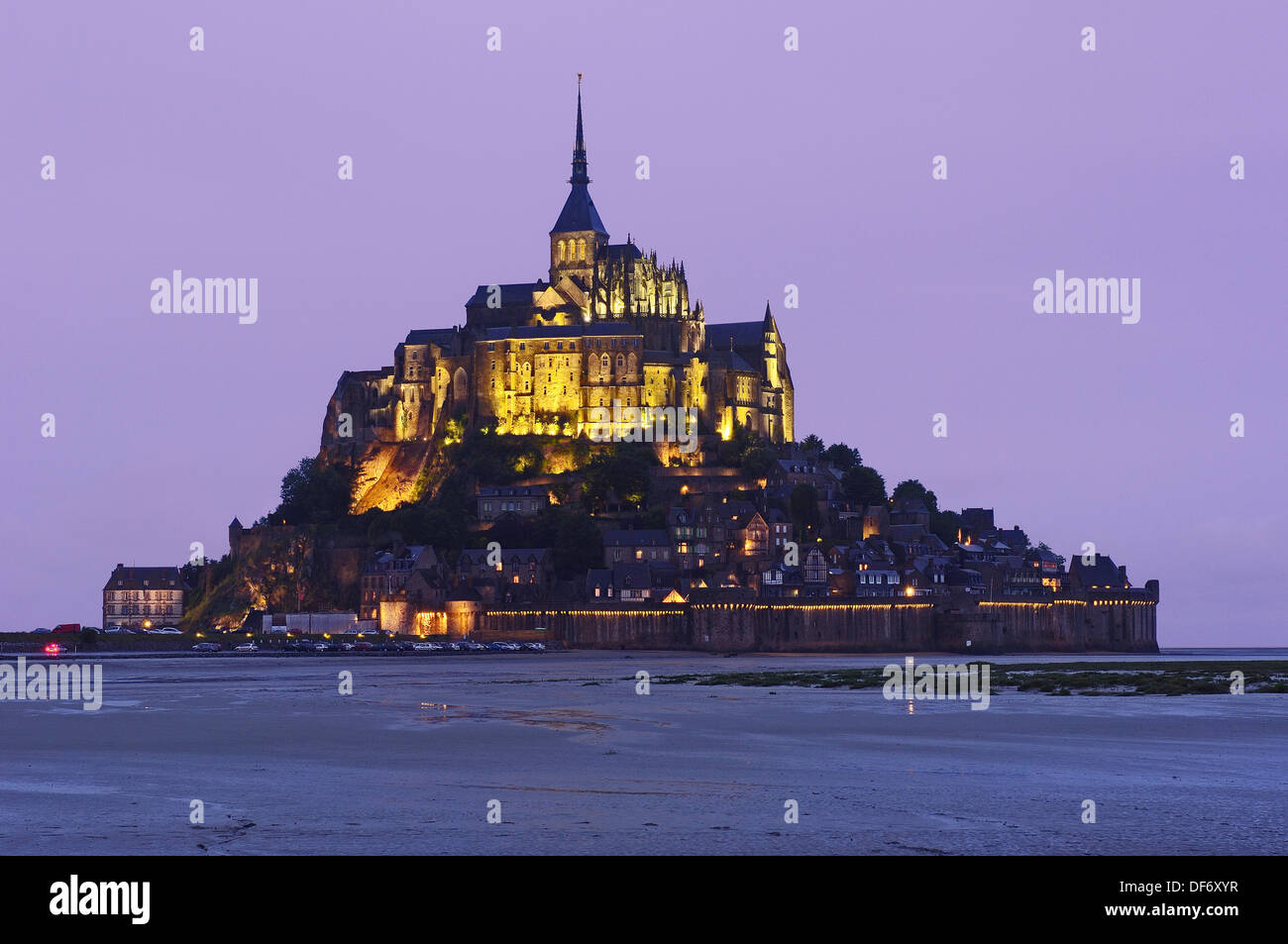 MontSaintMichel Benedictine abbey Normandy France Stock Photo Alamy