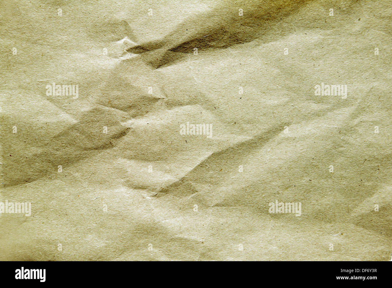 Closeup of creased paper background Stock Photo