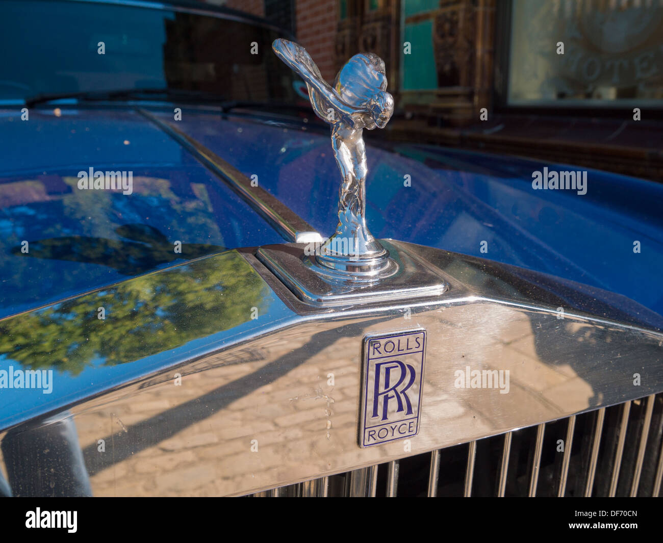 Vintage Rolls Royce Car Badge. Stock Photo