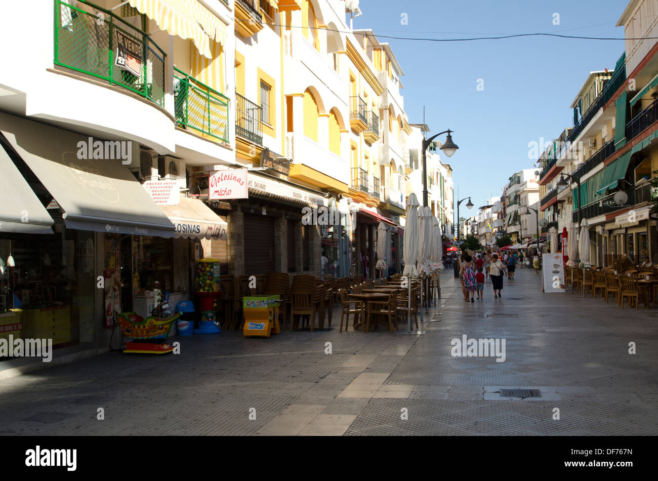 Europe, Spain, Huelva Punta Umbria street Stock Photo Alamy
