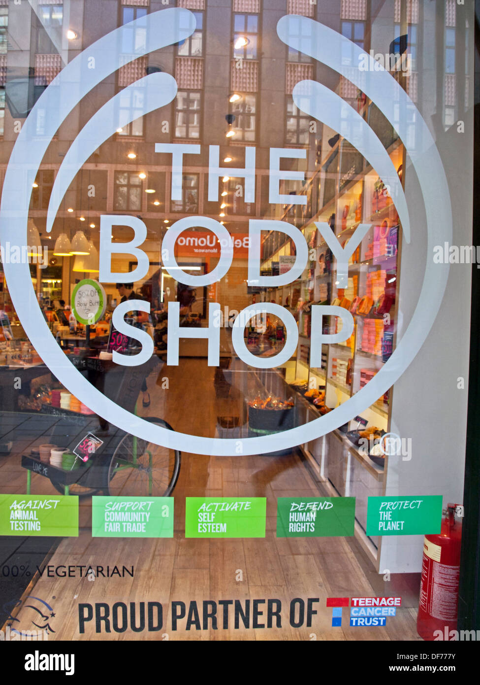 Exterior of The Body Shop, Oxford Street, West End, London, England