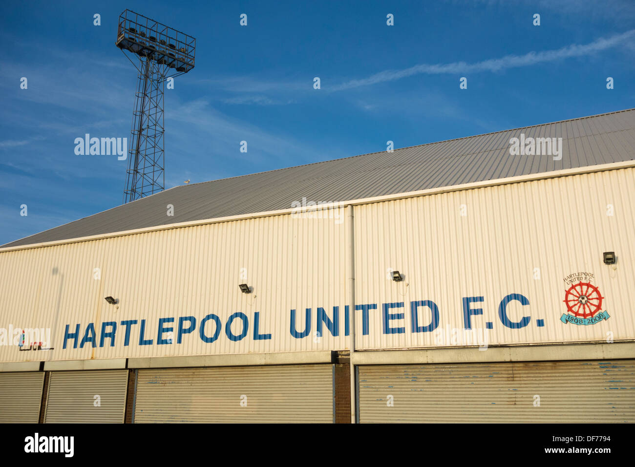 Hartlepool United's ground, Victoria Park, Hartlepool, north east