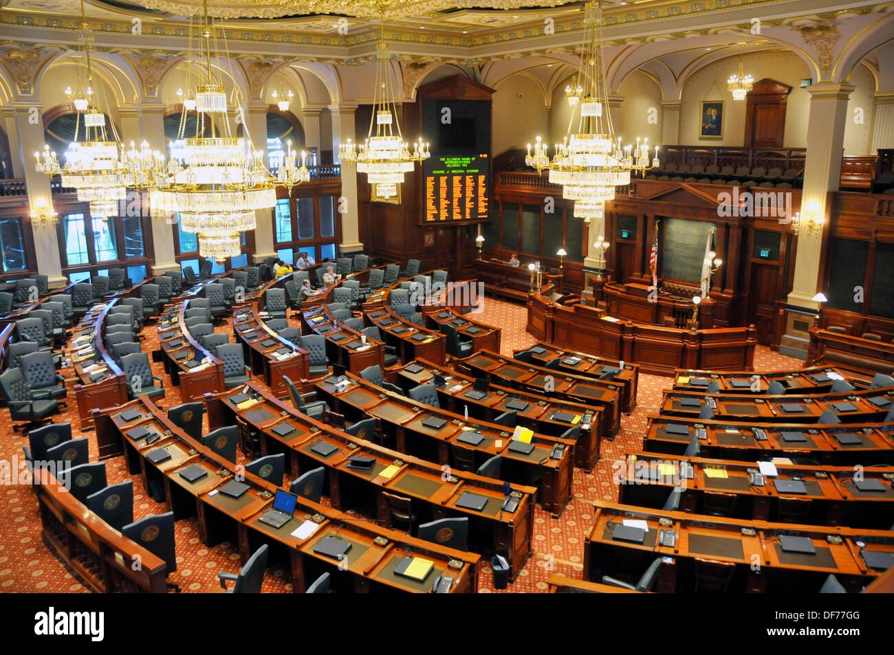 House of Representatives Chamber Springfield Illinois State Capitol