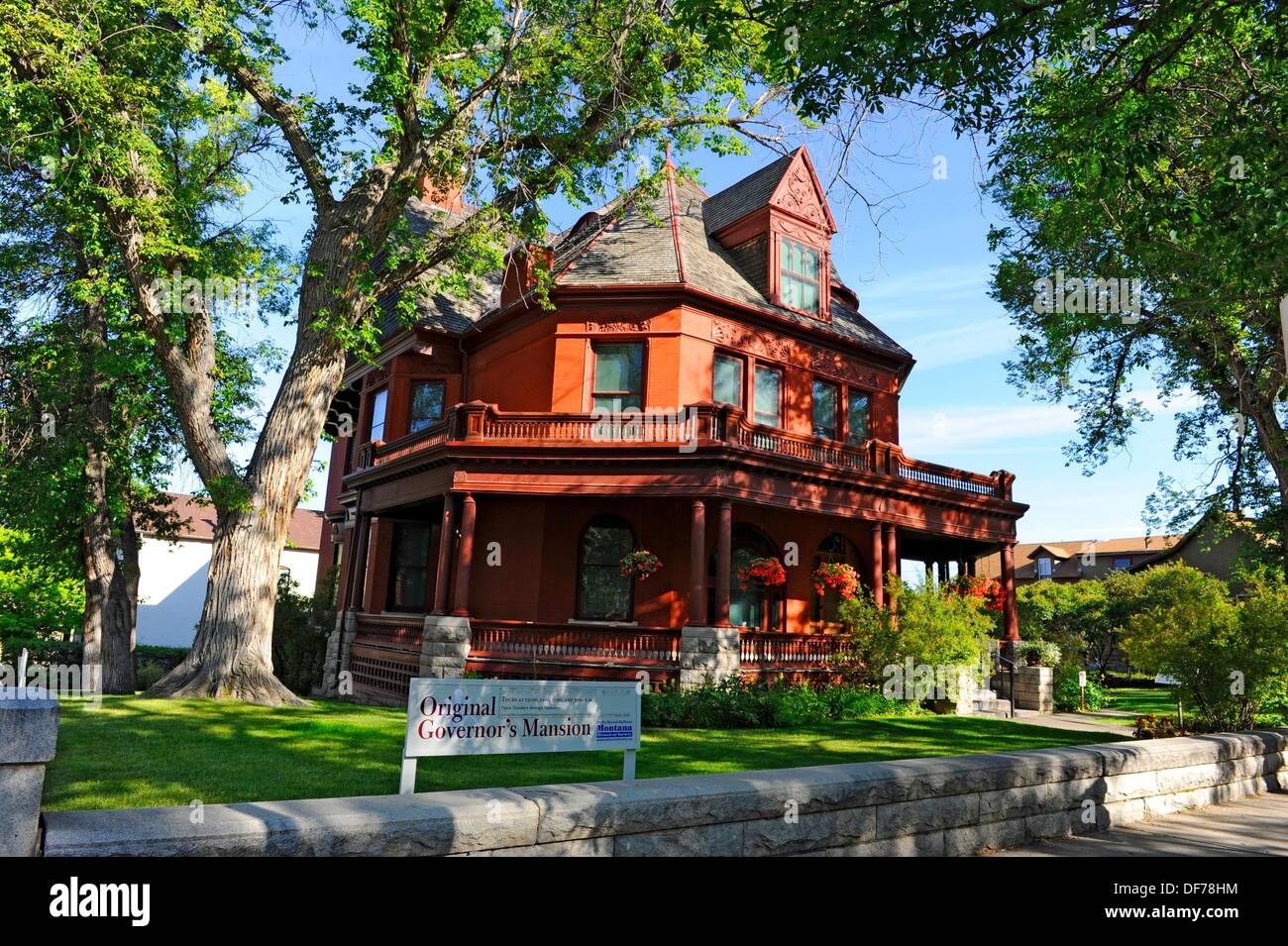 Original Governor´s Mansion Helena Montana MT US Stock Photo Alamy