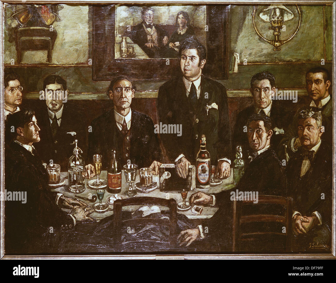 The Coffee Gathering Pombo, 1920 - Jose Gutierrez Solana 