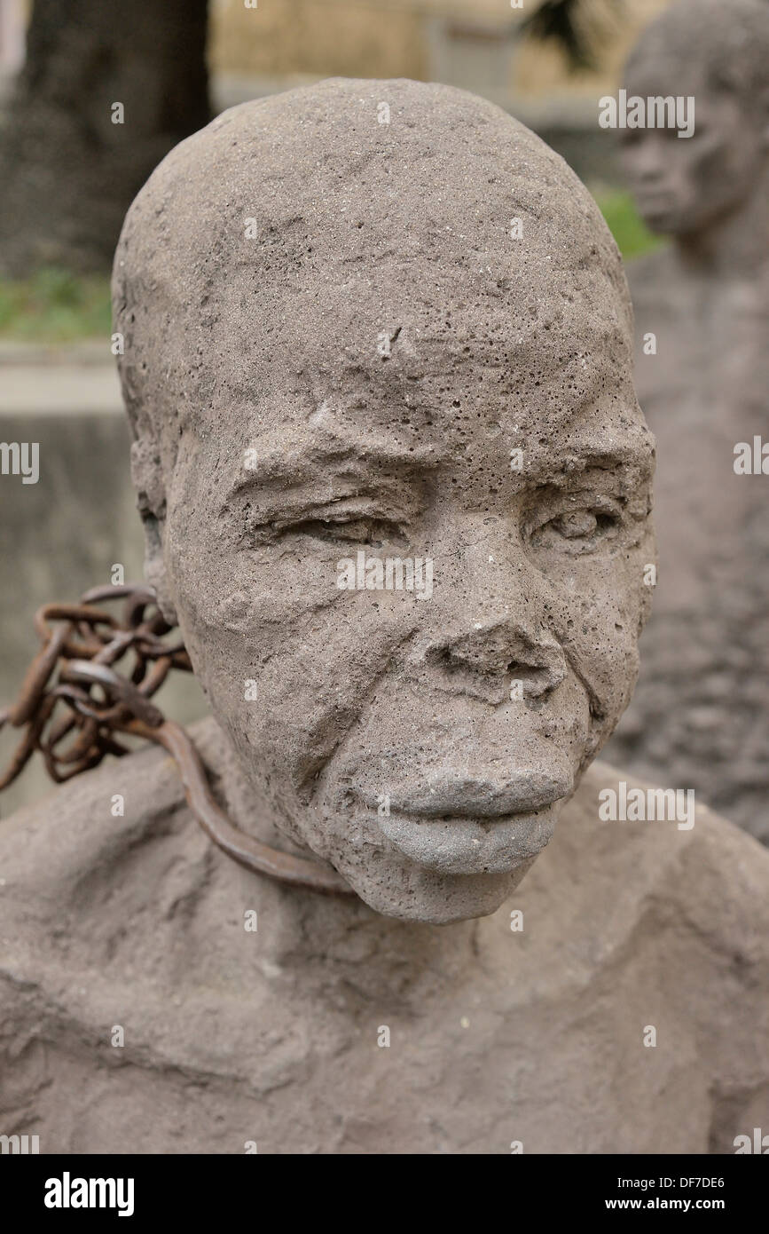 Slave Memorial by Carla Sornas, Stone Town, Zanzibar City, Zanzibar, Tanzania Stock Photo