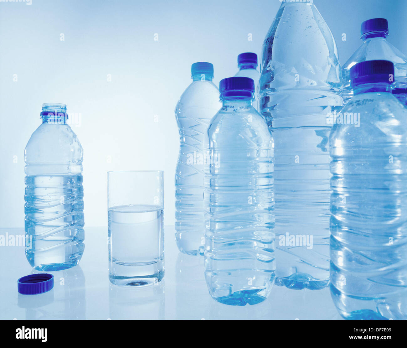 Bottled water in plastic containers Stock Photo Alamy