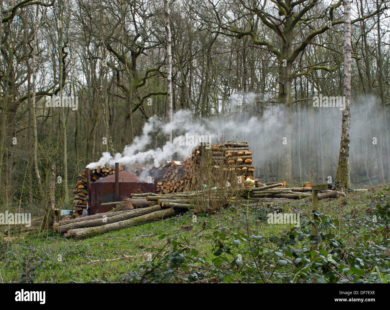 Charcoal burning kiln hires stock photography and images Alamy