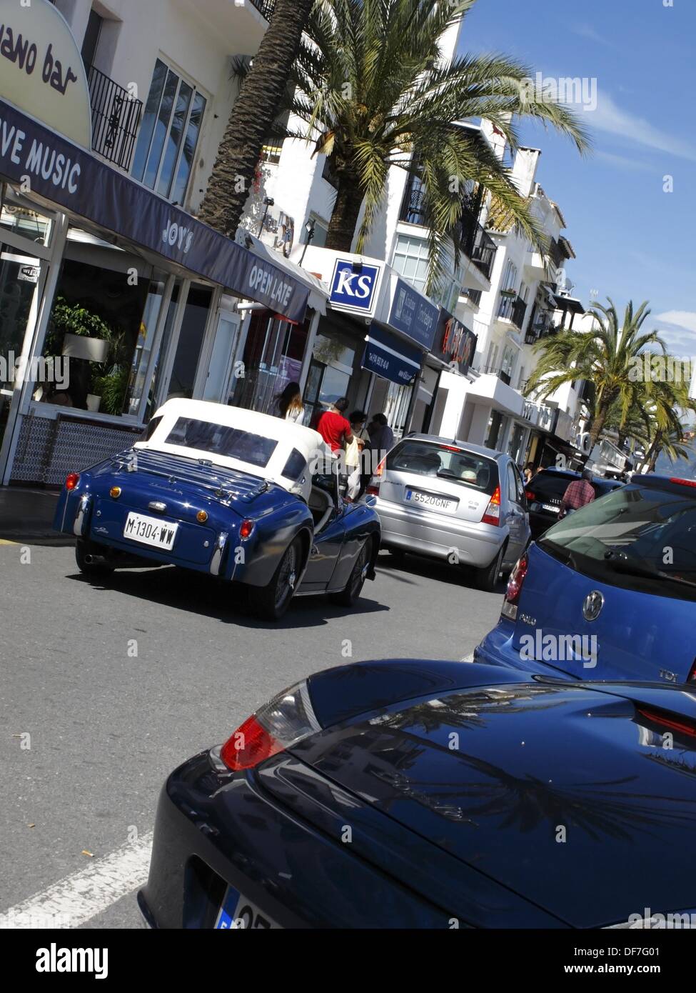 Luxury car in Puerto Banus, one of the most elegant places in Costa del  Sol, Andalucia, Spain Stock Photo - Alamy