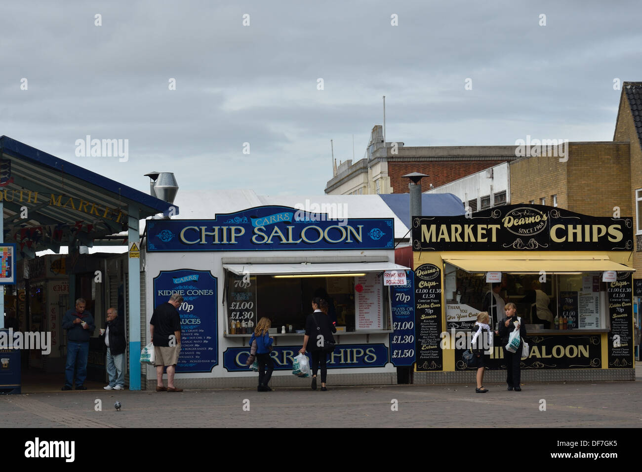 Chip shop Booths great yarmouth Stock Photo Alamy