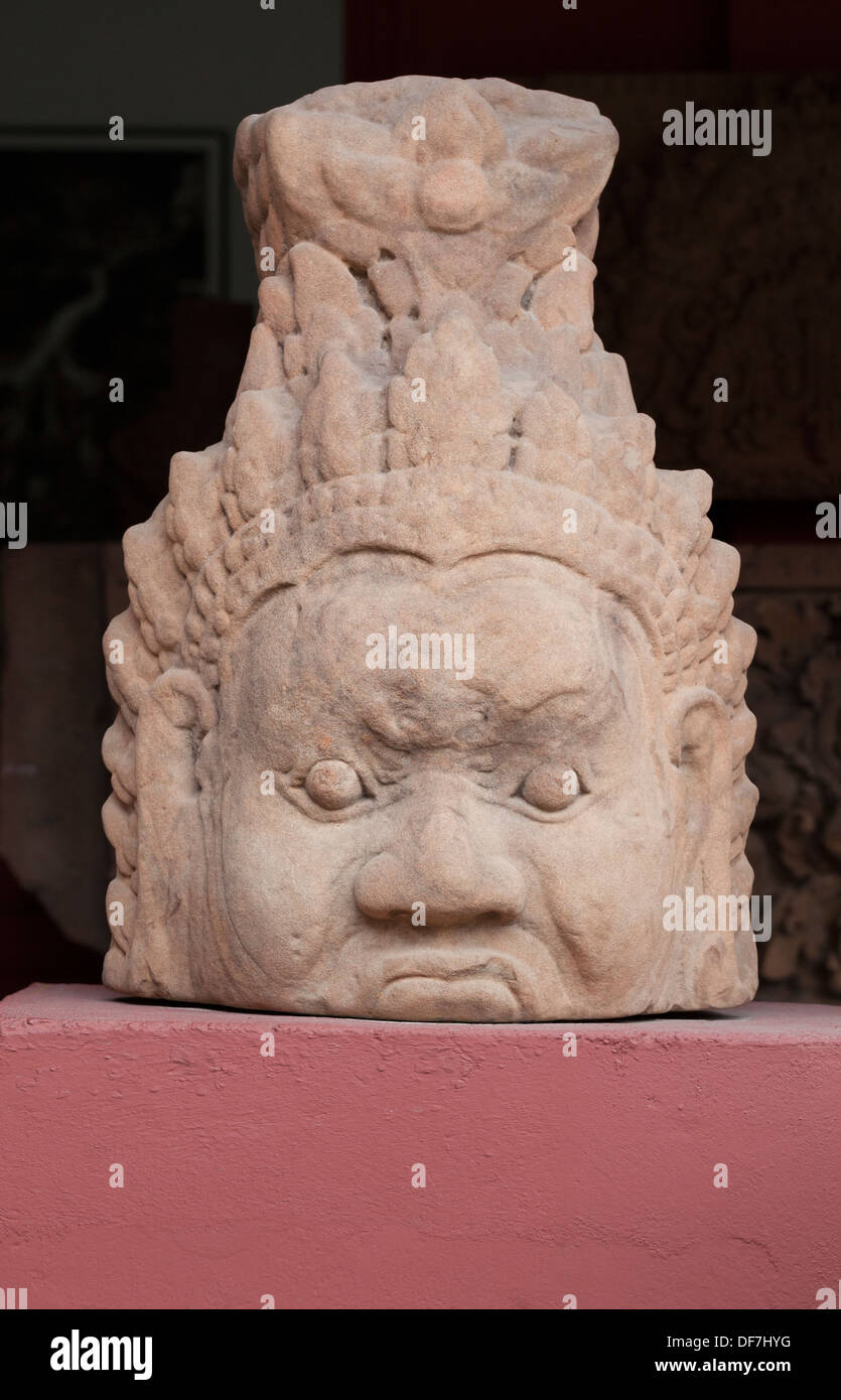 Head of Yaksa Stock Photo Alamy