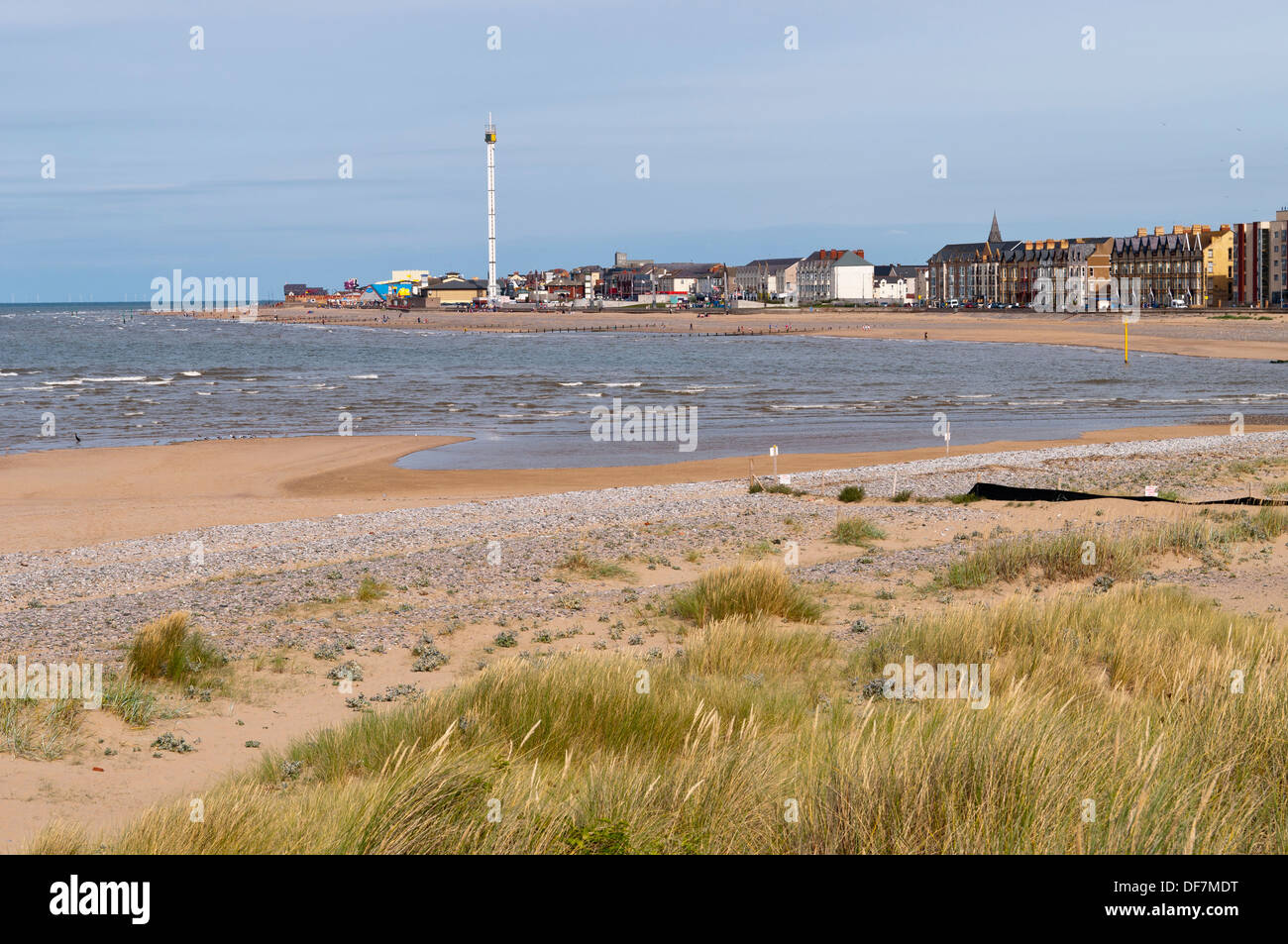 Kinmel Bay sand dunes Rhyl North Wales Stock Photo