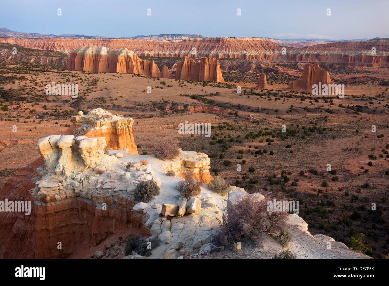 Sunrise on the Upper Cathedral Valley from Road Overlook