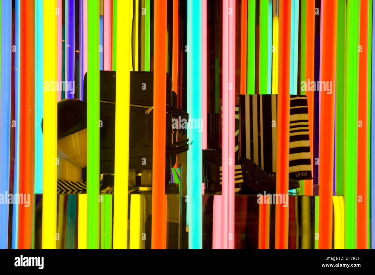 The Louis Vuitton store is decorated with rainbow colors for WorldPride,  NYC, USA Stock Photo - Alamy