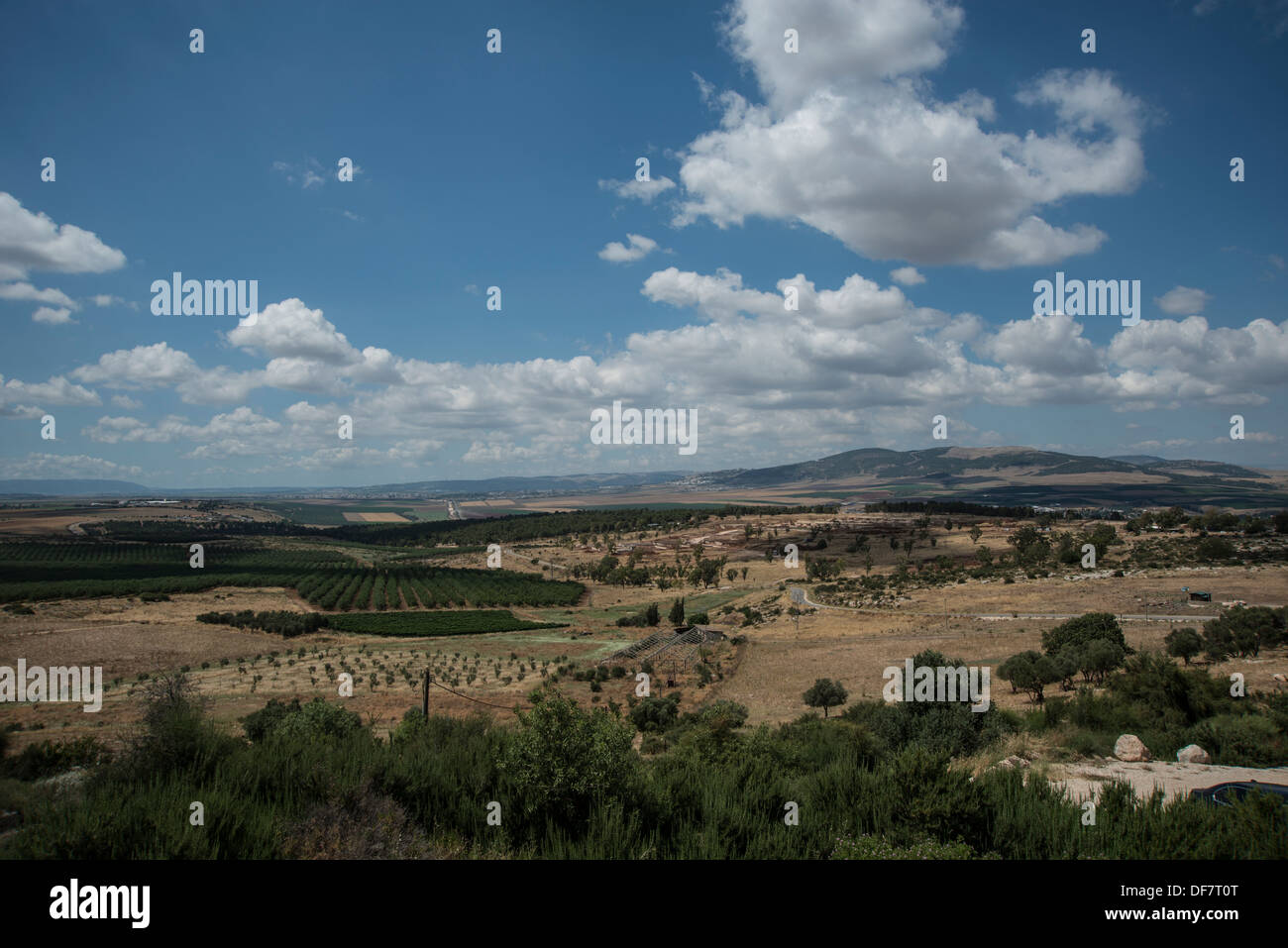 View of the Jezreel Valley ,Israel Stock Photo