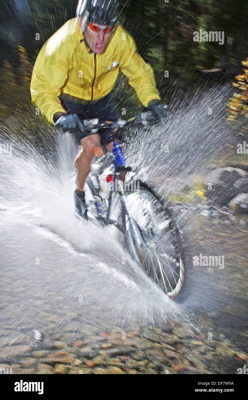 biking in water