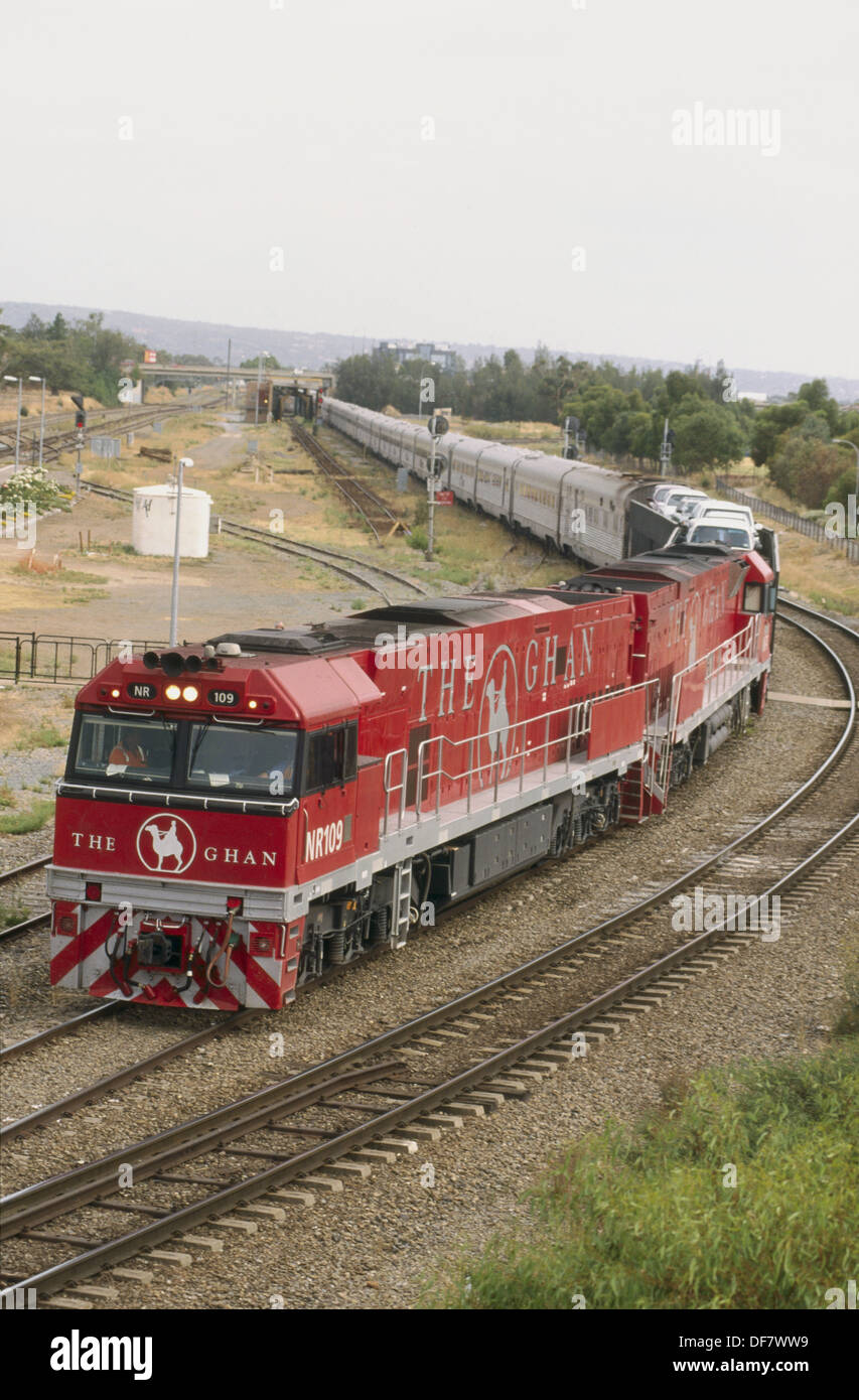 The Ghan Transcontinental passenger train Adelaide to Darwin. Australia