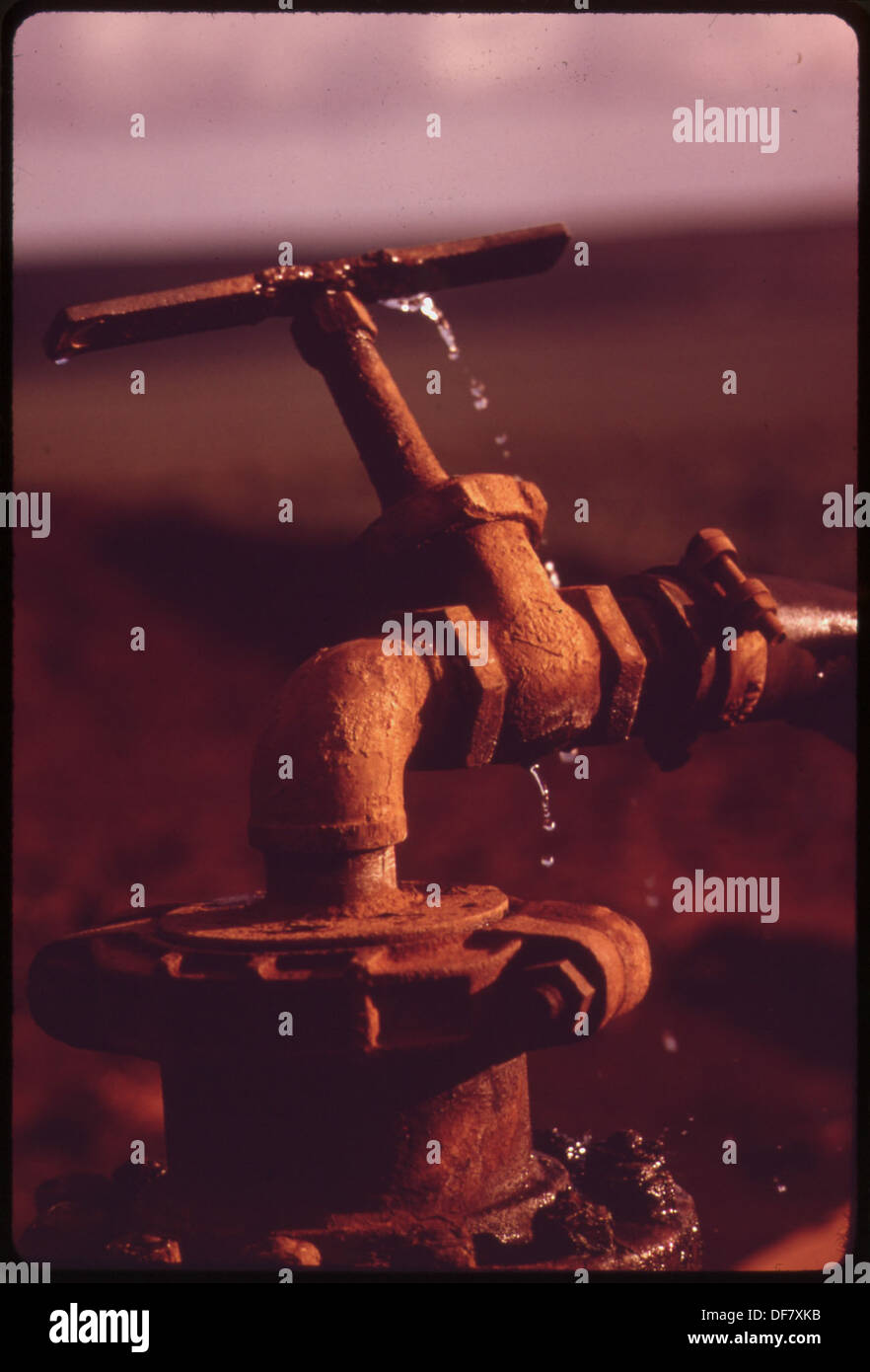 PUMP IN A PINEAPPLE FIELD. LANAI HAS THE WORLD'S LARGEST PINEAPPLE