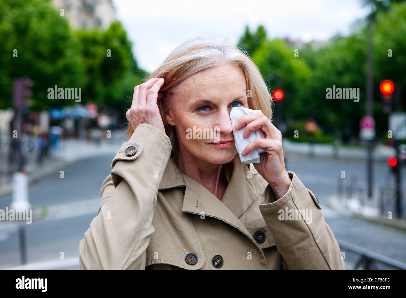 ALLERGY, SENIOR Stock Photo