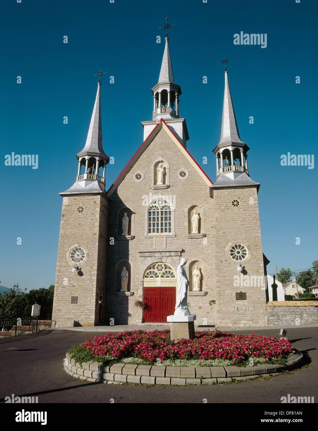 SainteFamille church. Île d´Orleans. Quebec. Canada Stock Photo Alamy