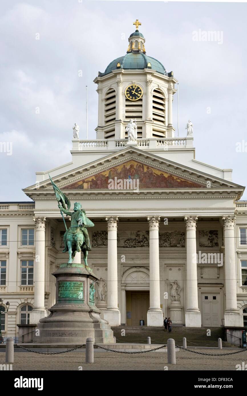 Godfrey of bouillon, Brussels Belgium Stock Photo Alamy