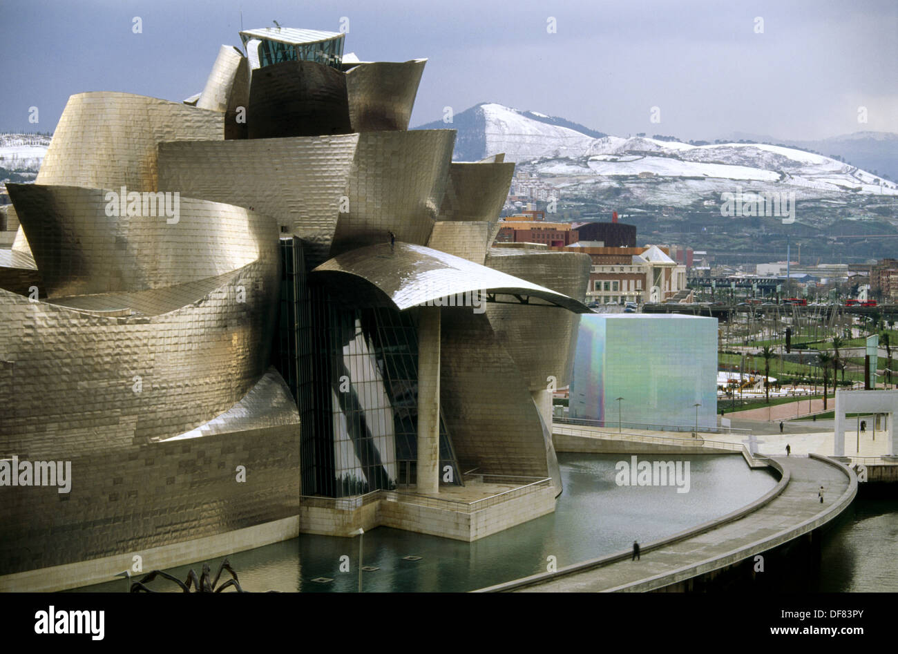 Guggenheim Museum in winter, Bilbao. Euskadi, Spain Stock Photo Alamy
