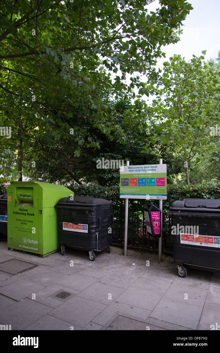 Recycling bins camden london hi-res stock photography and images - Alamy