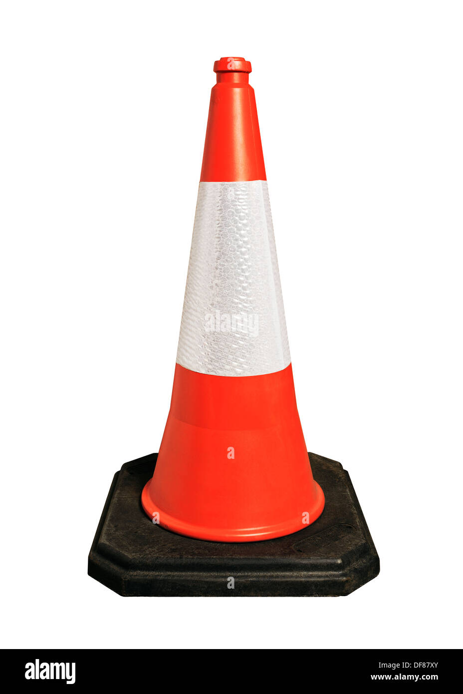 Traffic Cone, Cut Out. Stock Photo