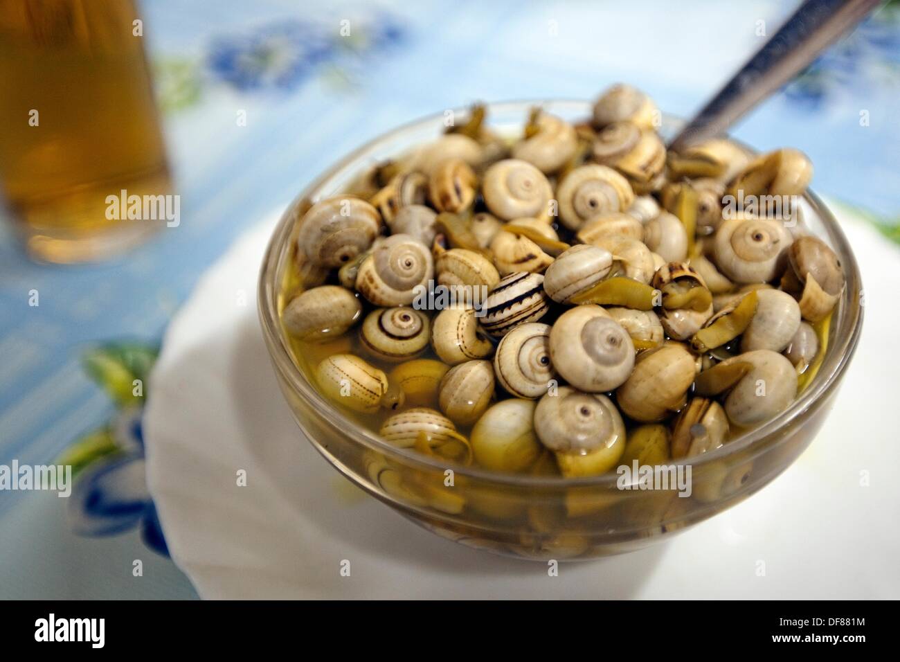 ´Tapa´ of snails, Cadiz, Andalusia, Spain Stock Photo Alamy