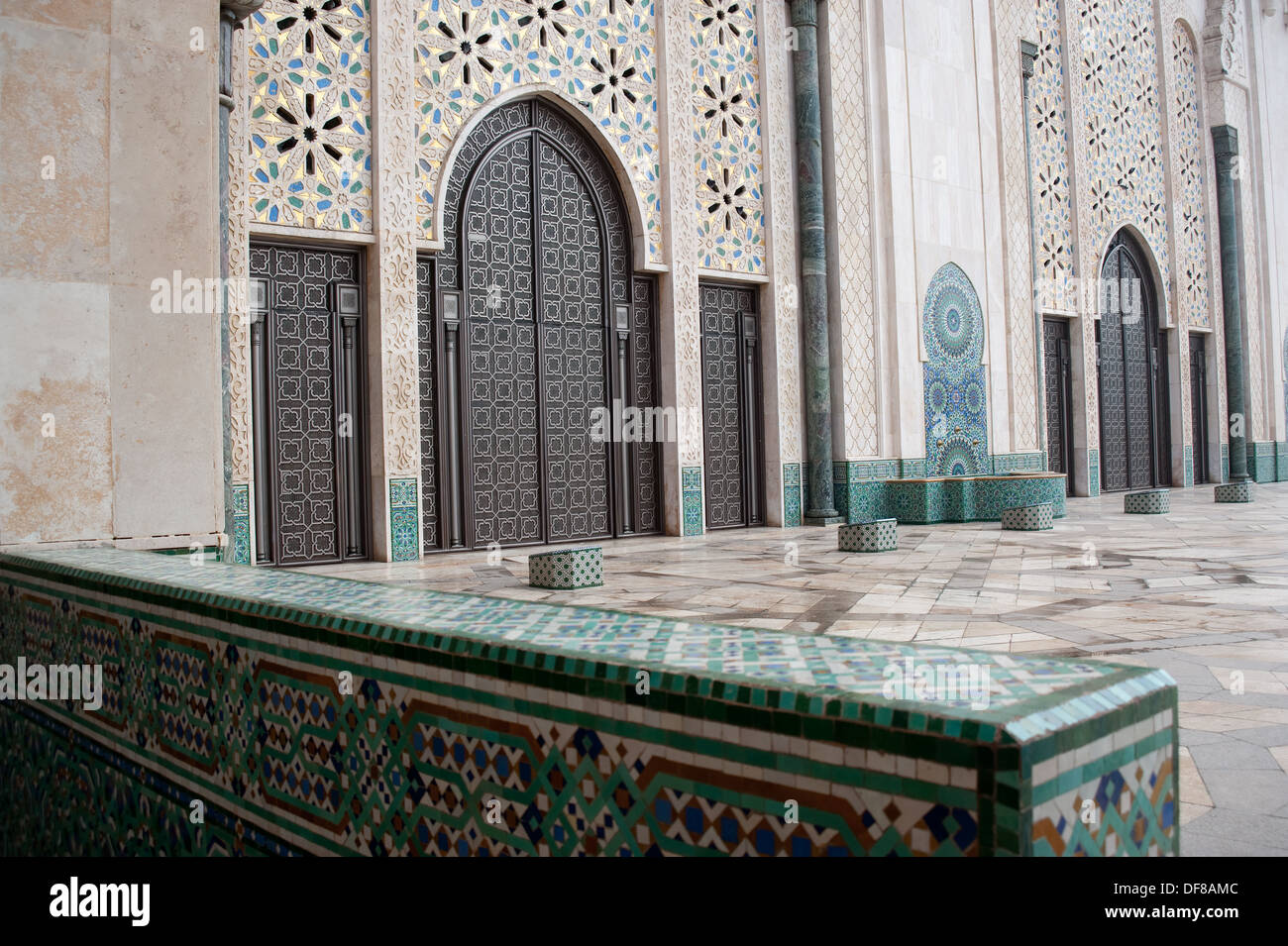 Hassan II mosque ( Morocco) Stock Photo