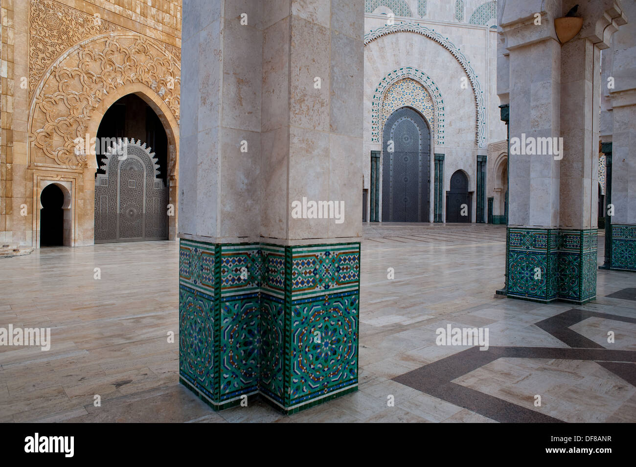 Hassan II mosque ( Morocco) Stock Photo