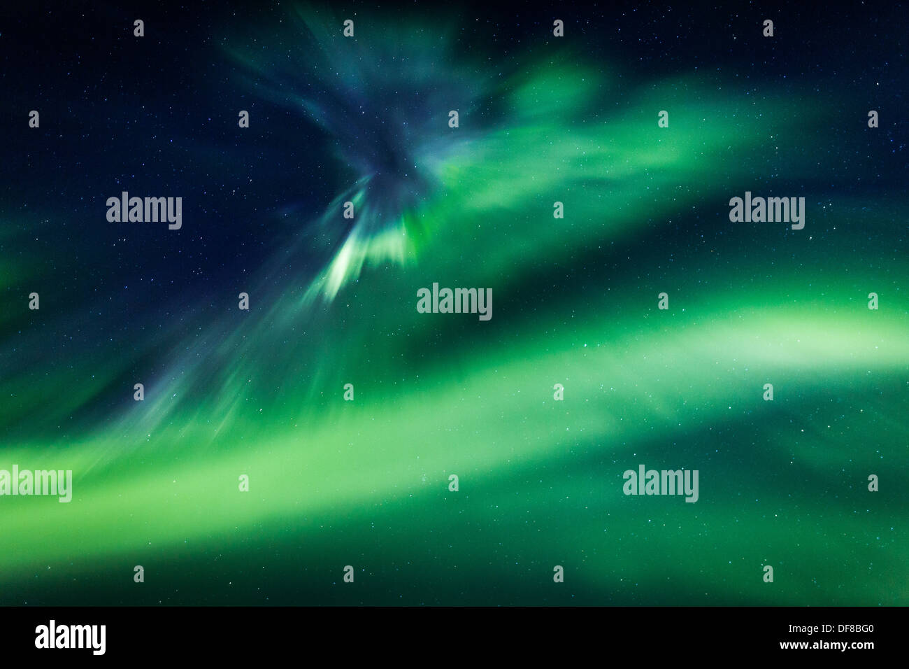Aurora Borealis or Northern lights, Iceland Stock Photo - Alamy