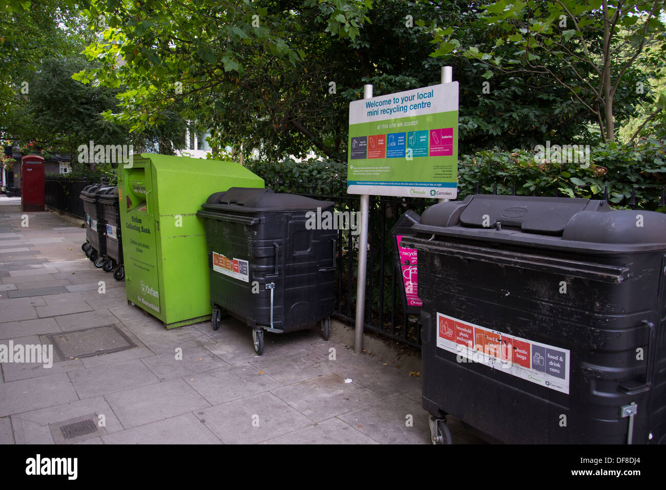 Recycling bins camden london hi-res stock photography and images - Alamy