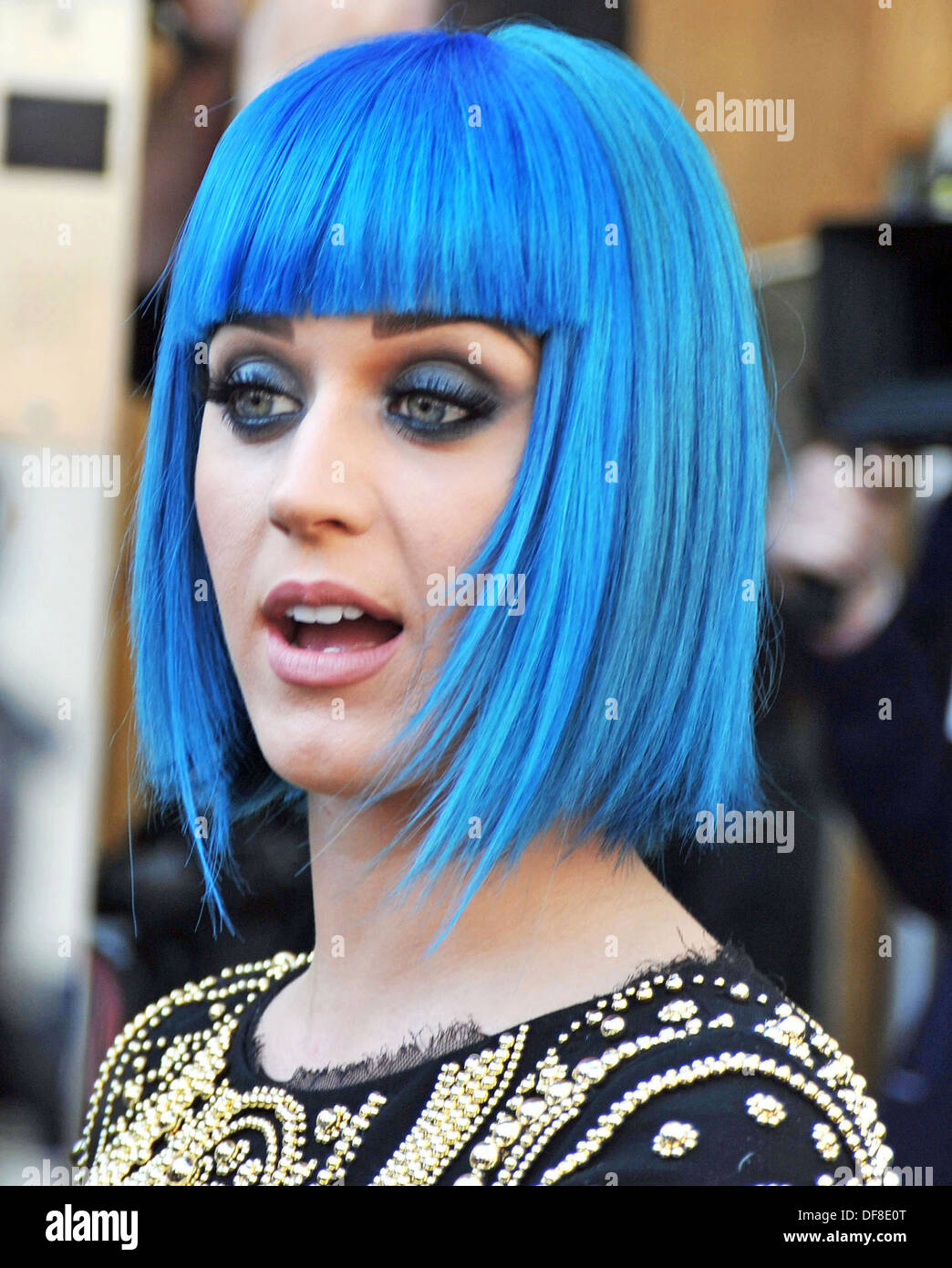 Katey Perry appears on BBC1 radio Live Lounge studios London 19/03/2012  Stock Photo - Alamy