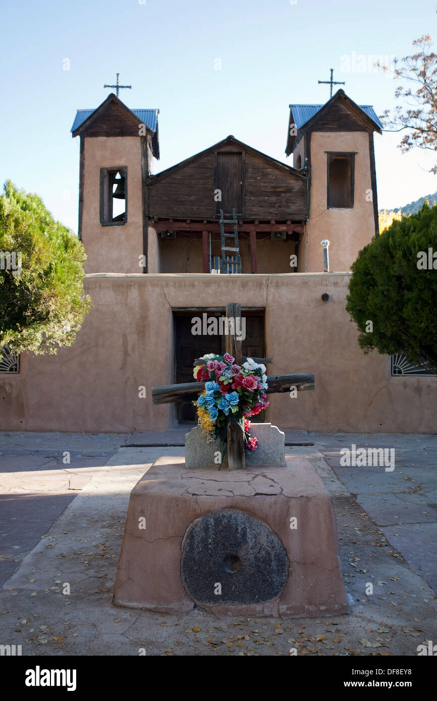 El Santuario de Chimayo, a famous church along the High Road to Taos