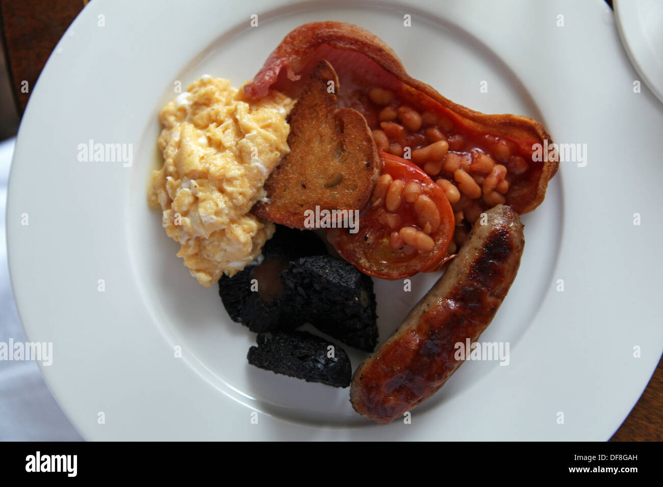 a full English breakfast Stock Photo