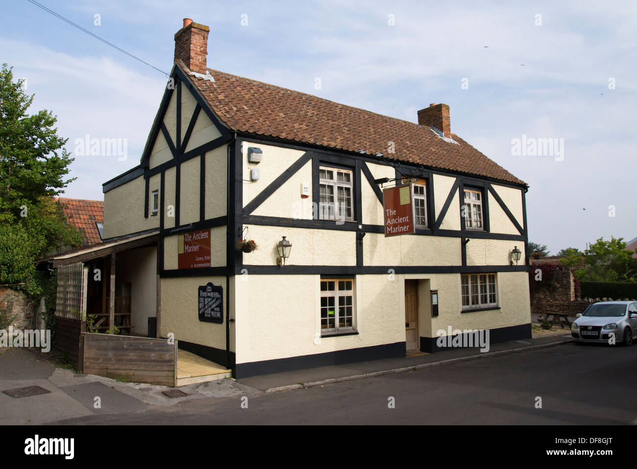 Nether Stowey a village in Somerset England UK  The Ancient Mariner Pub Stock Photo