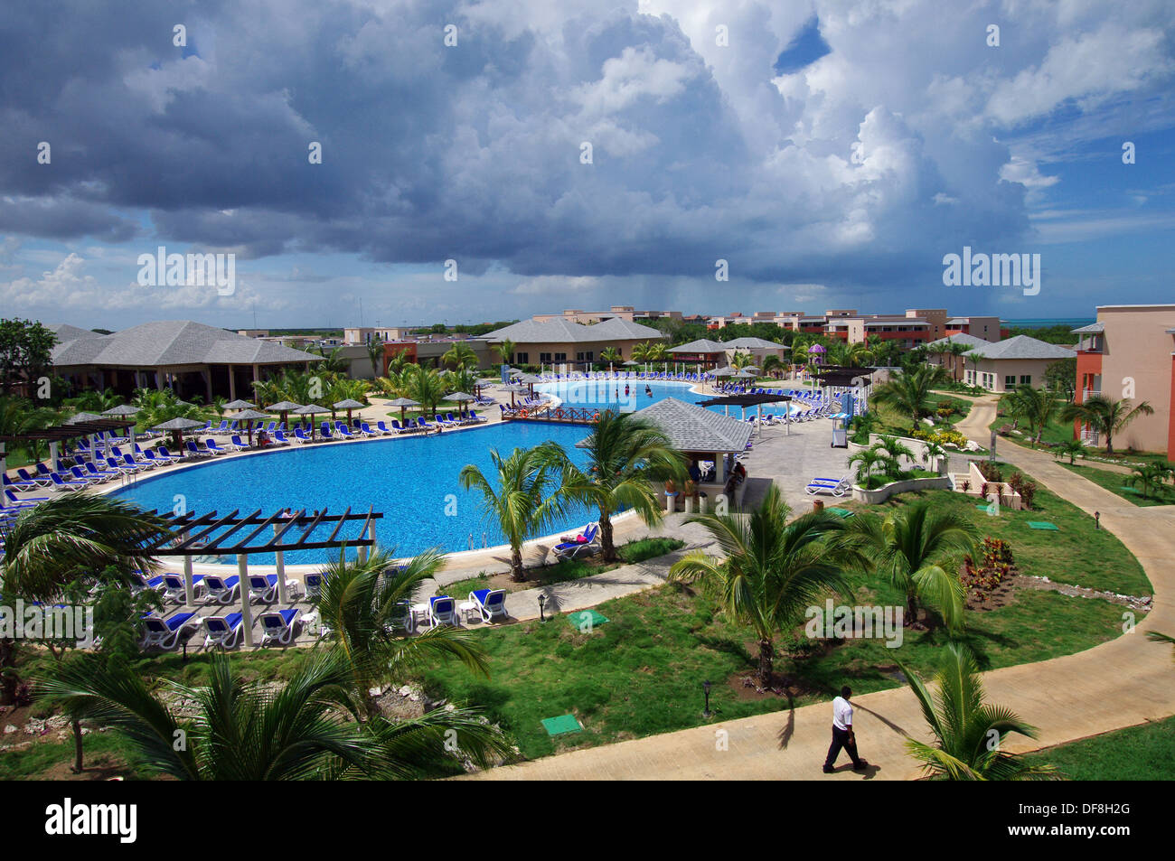 All Inclusive hotel complex in Cayo Coco, Cuba Stock Photo