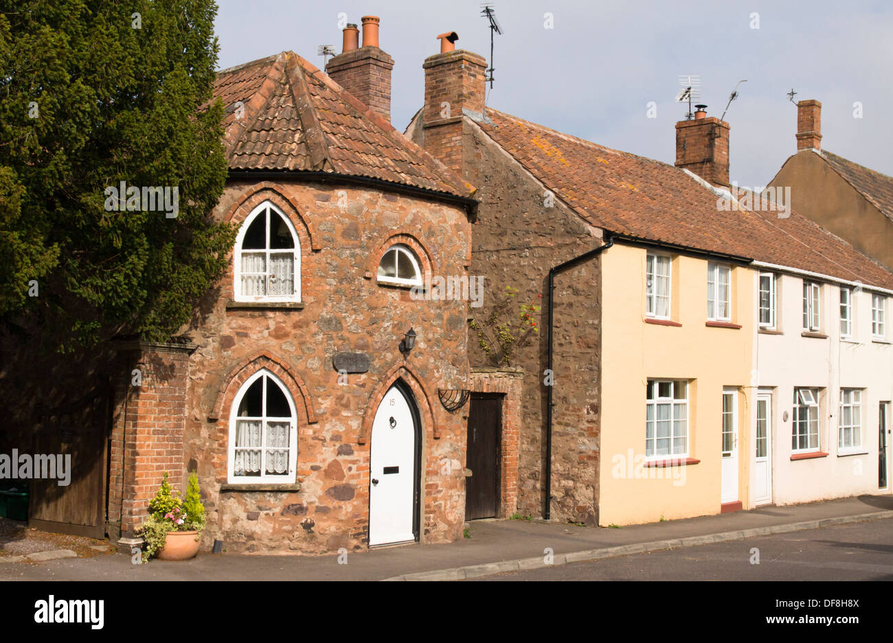 Nether Stowey a village in Somerset England UK The Toll House Stock