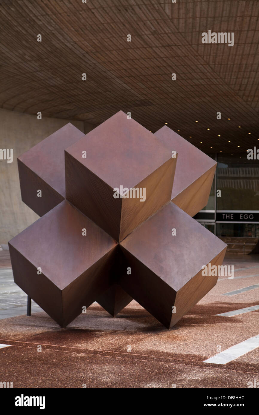 The sculpture Salem is seen in the Empire State Plaza in Albany, NY Stock Photo