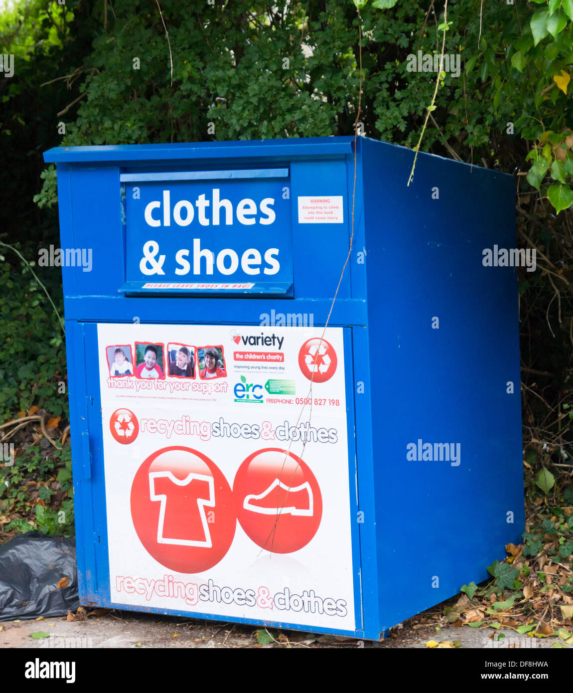 Clothes recycling bin hi-res stock photography and images - Alamy