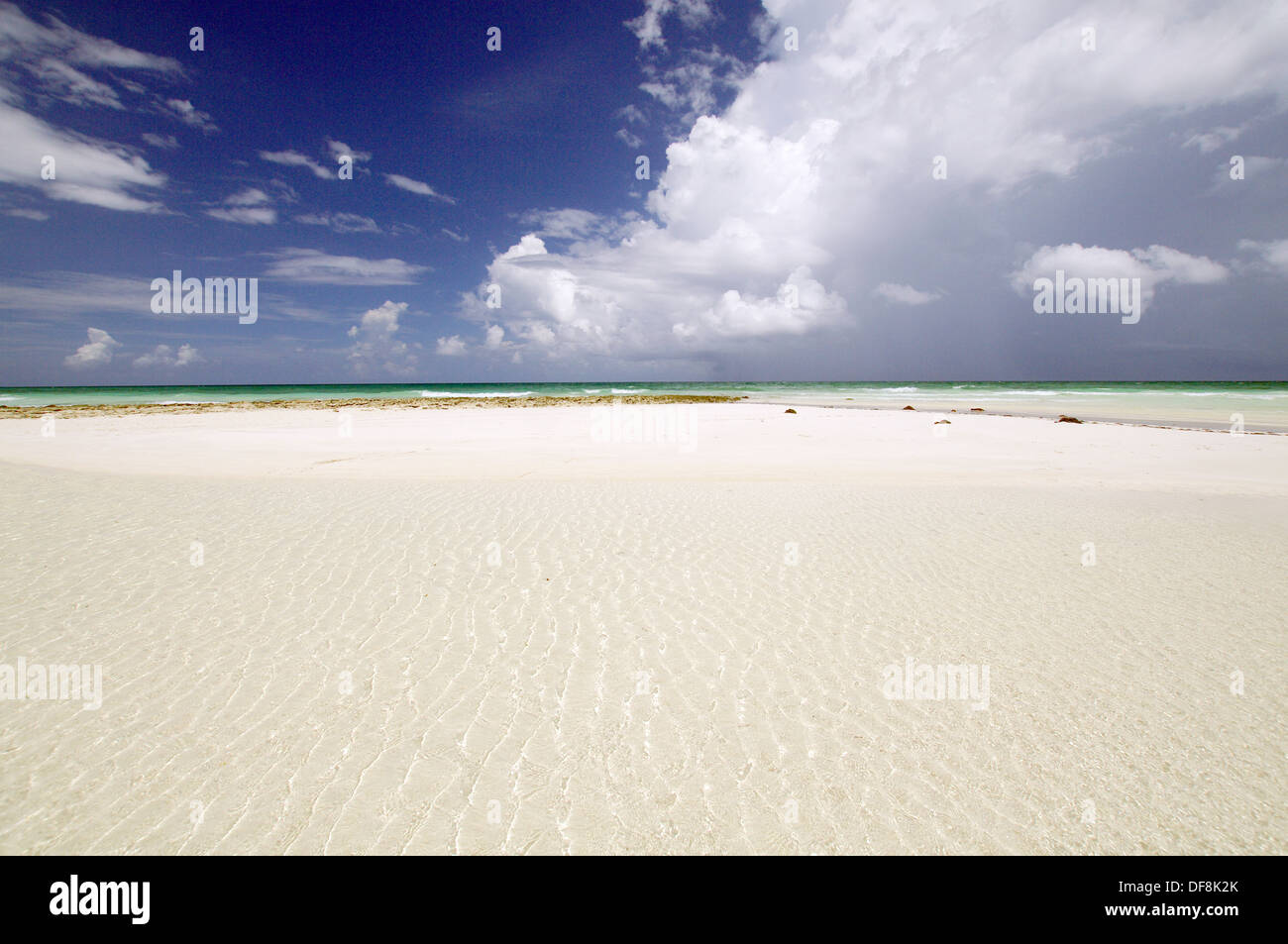 White sand beach in Cayo Coco, Cuba Stock Photo