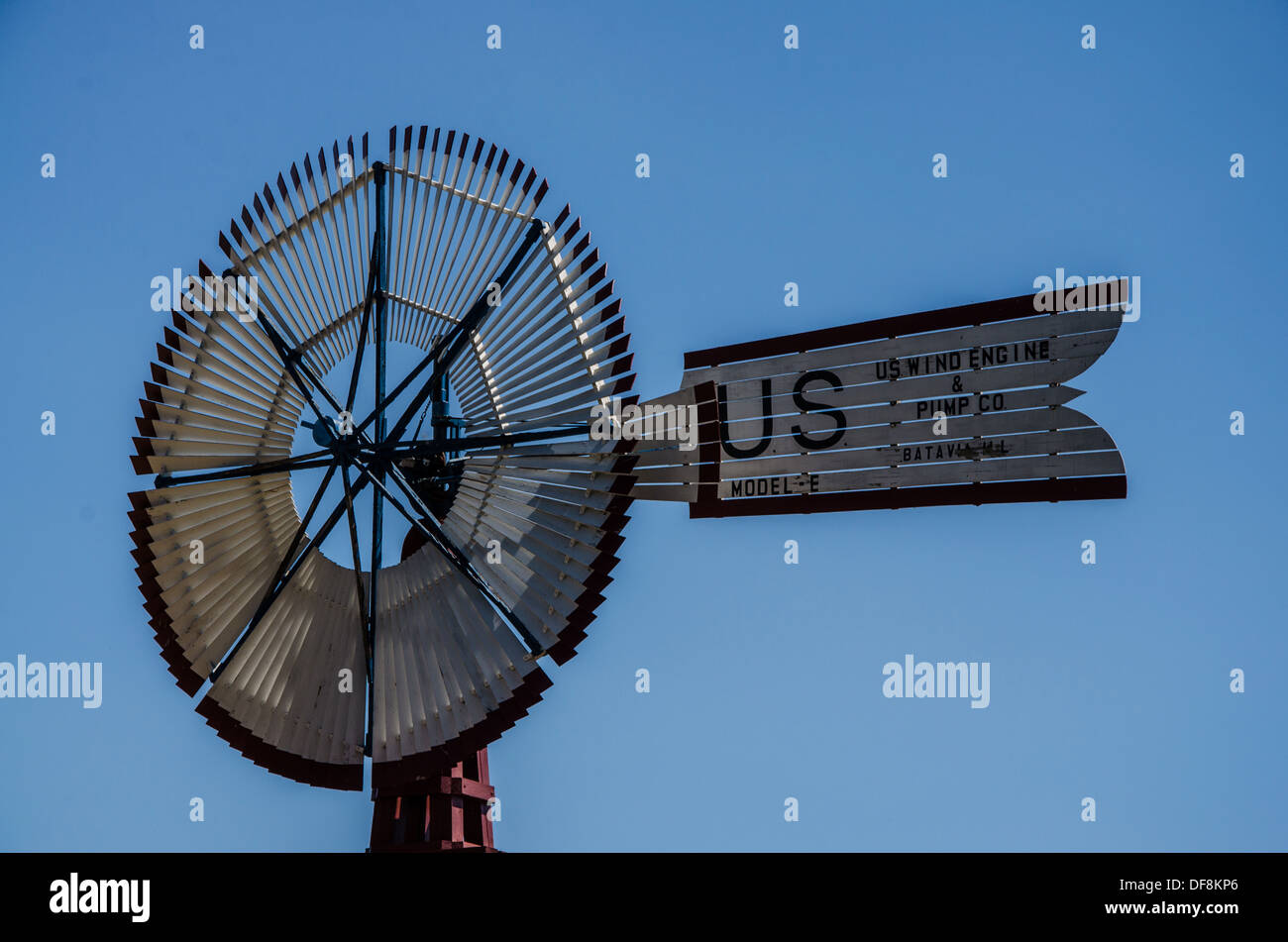 Windmill in Batavia, Illinois, "the Windmill City," along the Lincoln
