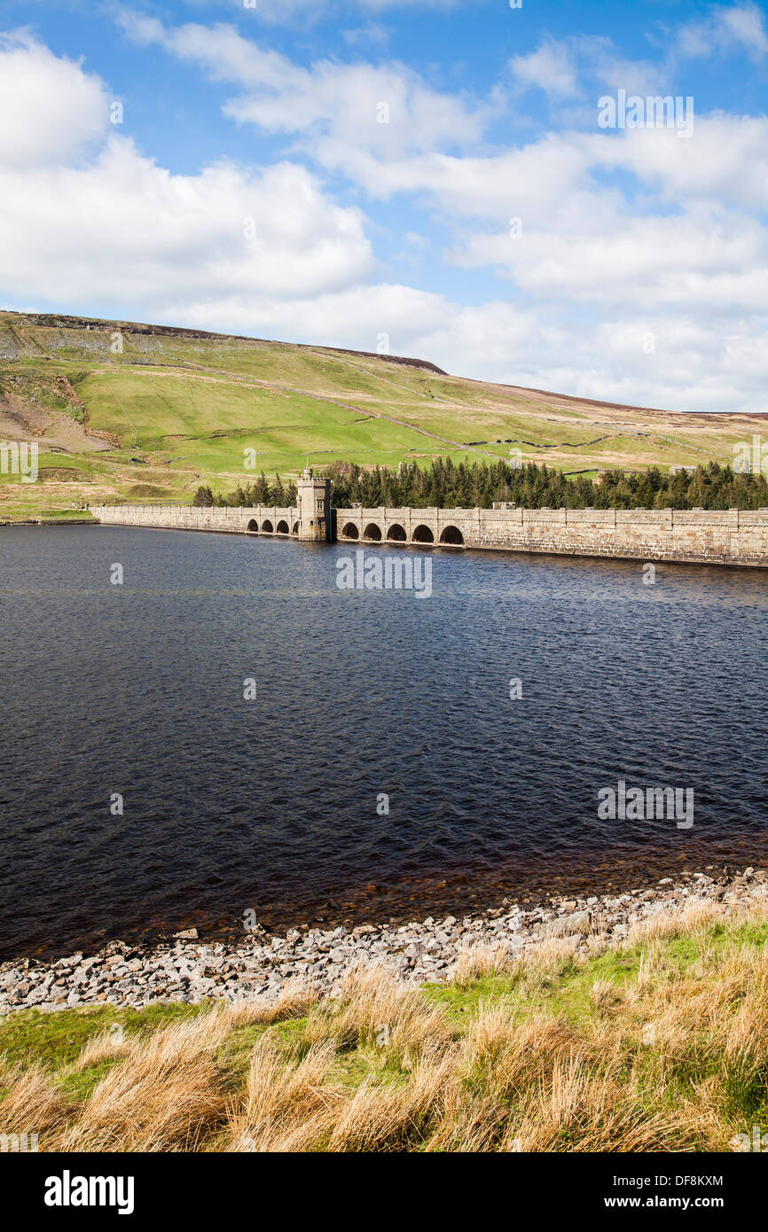 Scar house reservoir in Nidderdale, North Yorkshire. Stock Photo