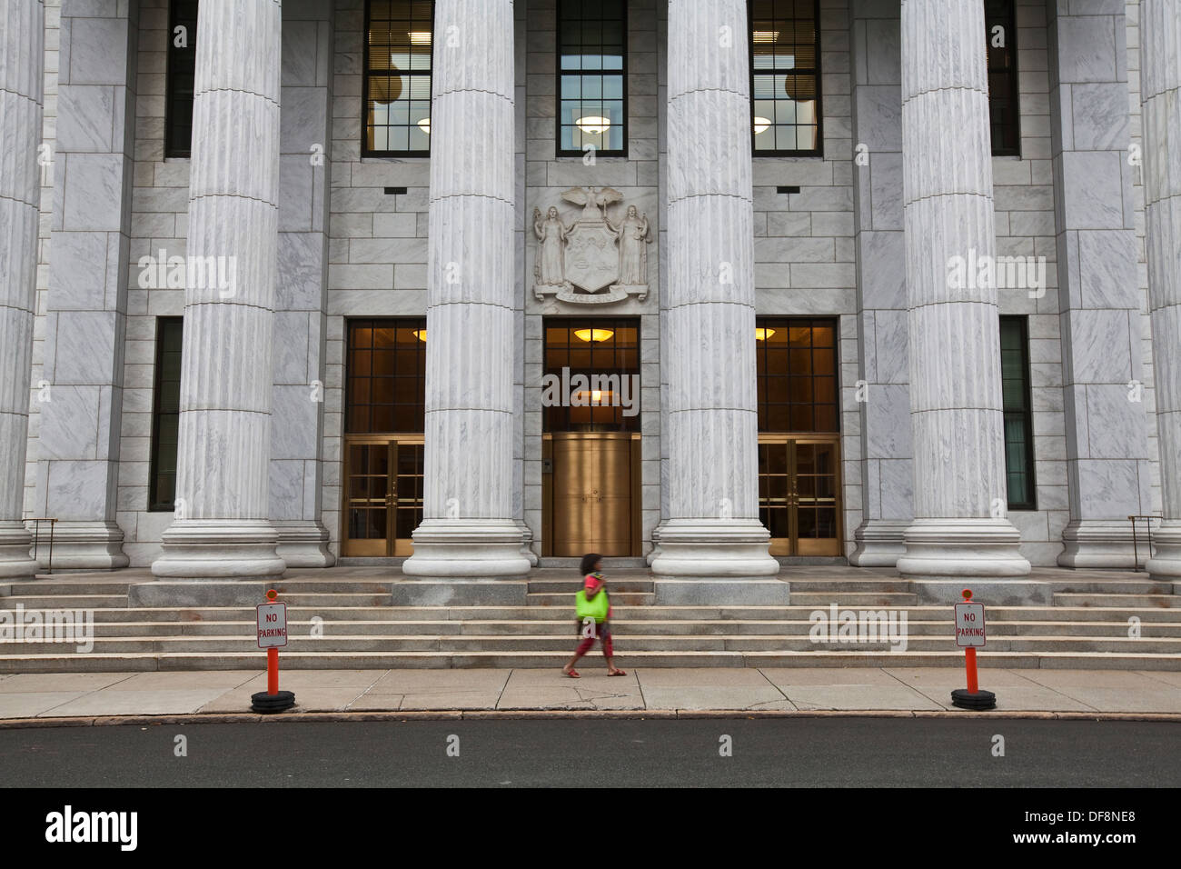 The New York State Court of Appeals is pictured in Albany, NY Stock Photo