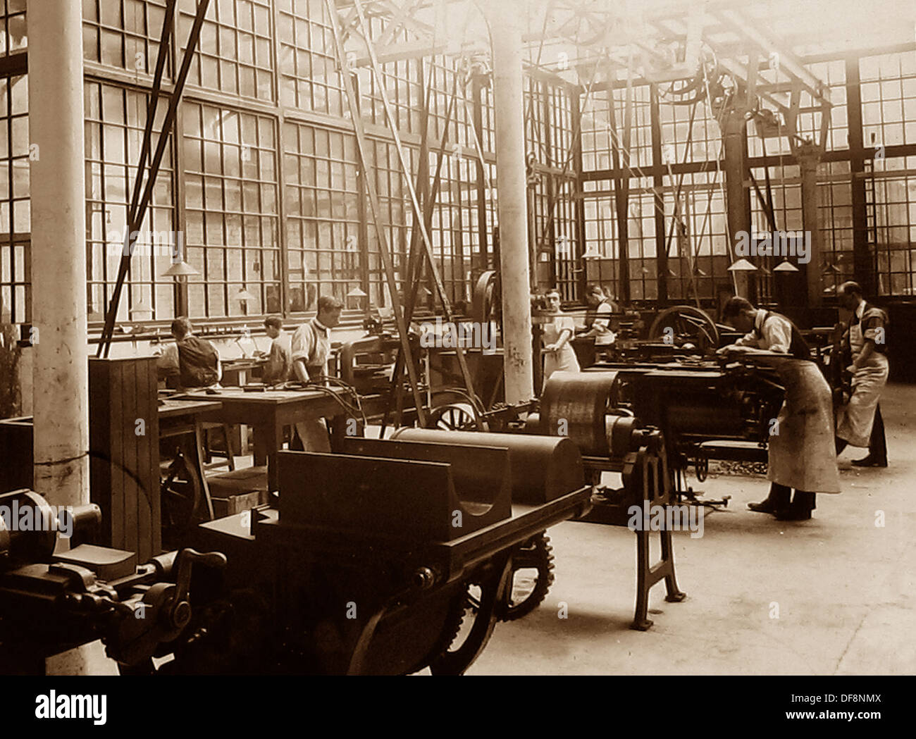 Port Sunlight - Electrotyping Department - early 1900s Stock Photo