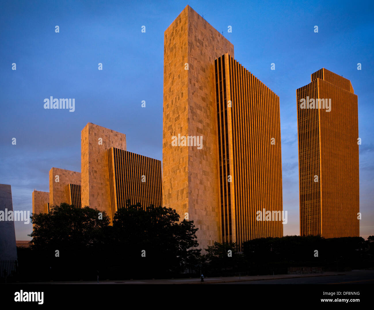 The Agency buildings and the Erastus Corning Tower are pictured in ...