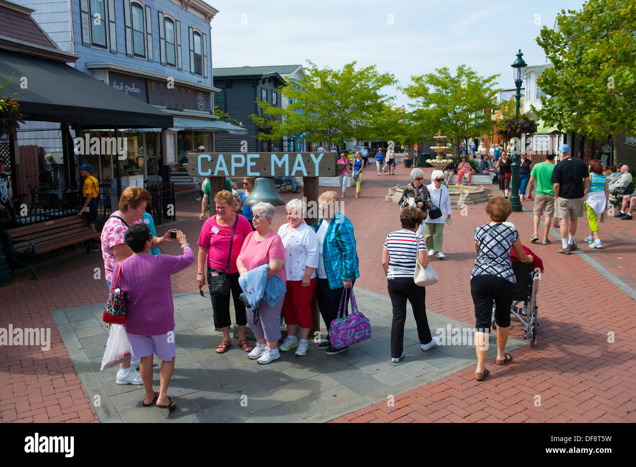 USA New Jersey NJ N.J. Cape May Washington Street turned pedestrian