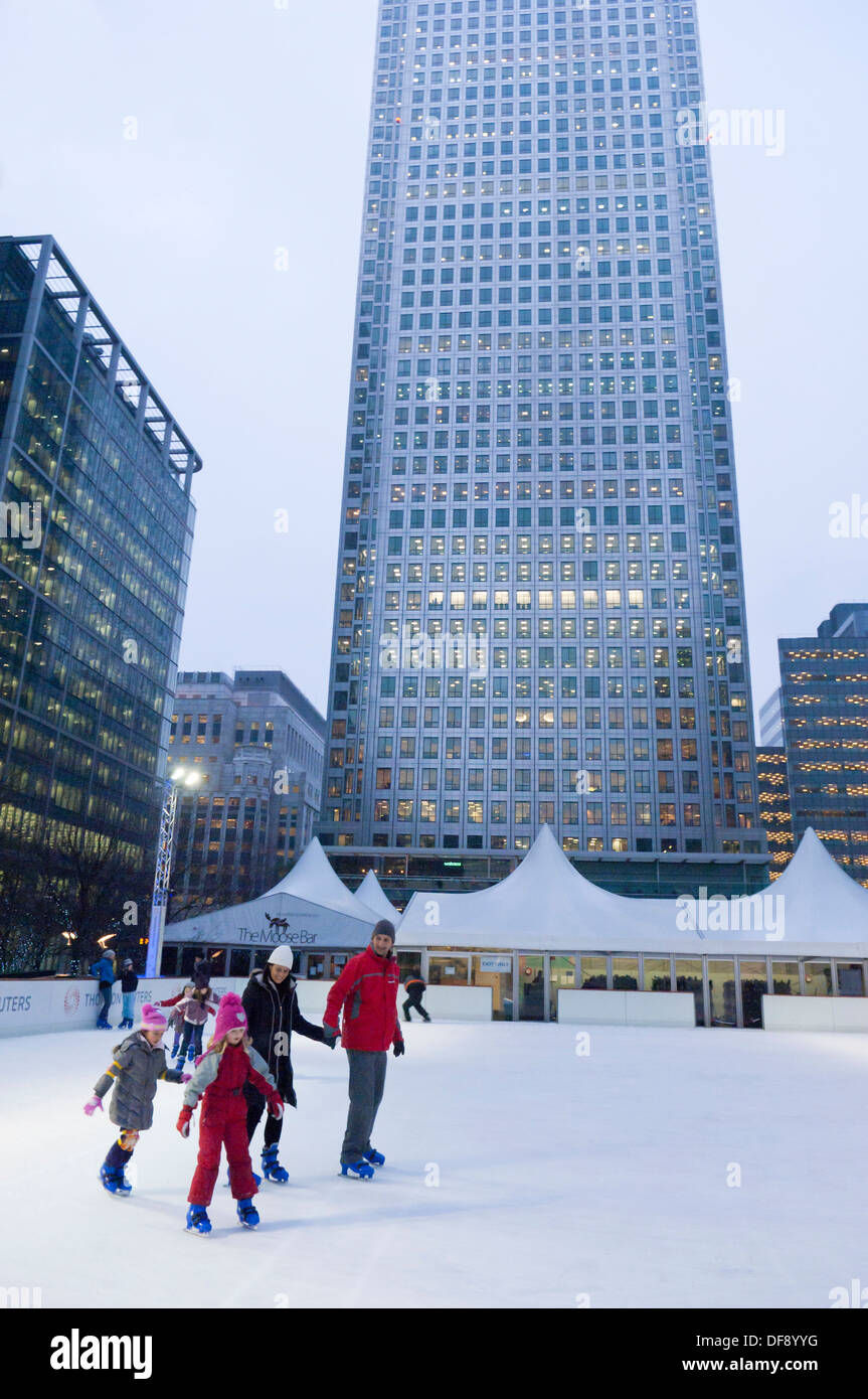 IceSkating Rink, Canary Wharf, London Docklands, London, United